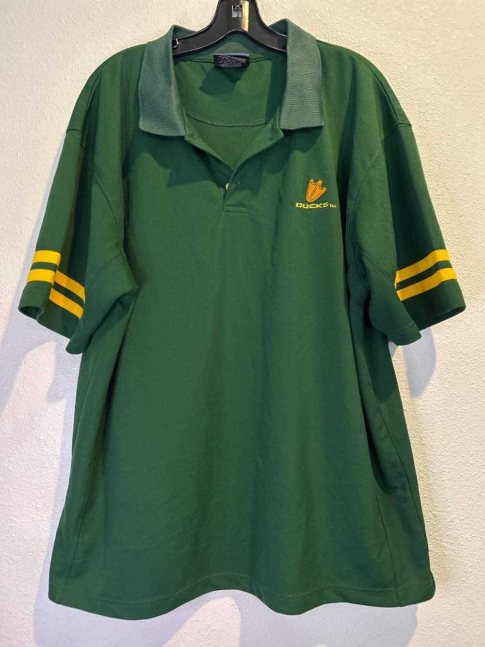 Vintage Team UO Oregon Ducks Football NCAA Polo Golf Shirt XL  by KA